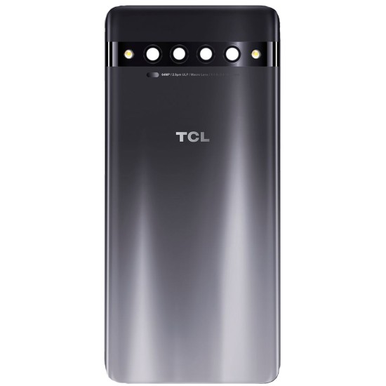 Tapa Traseira+Lente de Cámara TCL 10 Pro/T799B Negro Tapa Traseira+Lente de Cámara TCL 10 Pro/T799B Negro